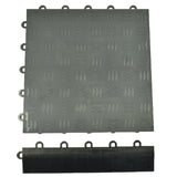 Greatmats 2.375-in W x 12.125-in L x 0.625-in T Interlocking PVC Plastic Gym Floor Tile (1.6-sq ft) (8-Pack)