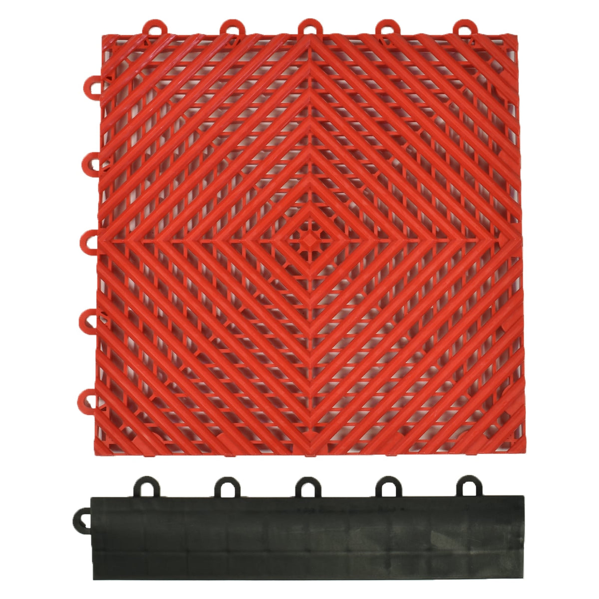 Greatmats 2.375-in W x 12.125-in L x 0.625-in T Interlocking PVC Plastic Gym Floor Tile (1.6-sq ft) (8-Pack)