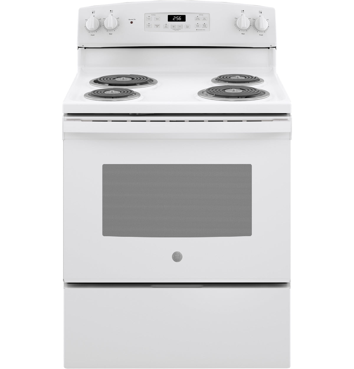 GE 30-in 4-Element 5.0-cu ft Self-Cleaning Freestanding Electric Range (White)