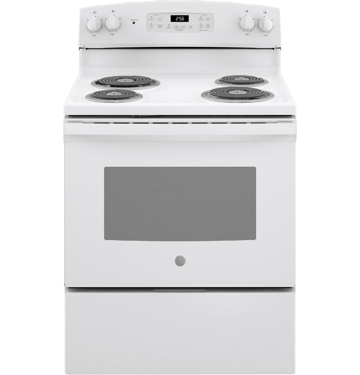 GE 30-in 4-Element 5.0-cu ft Self-Cleaning Freestanding Electric Range (White)
