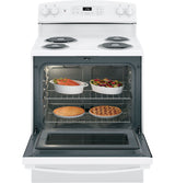 GE 30-in 4-Element 5.0-cu ft Self-Cleaning Freestanding Electric Range (White)