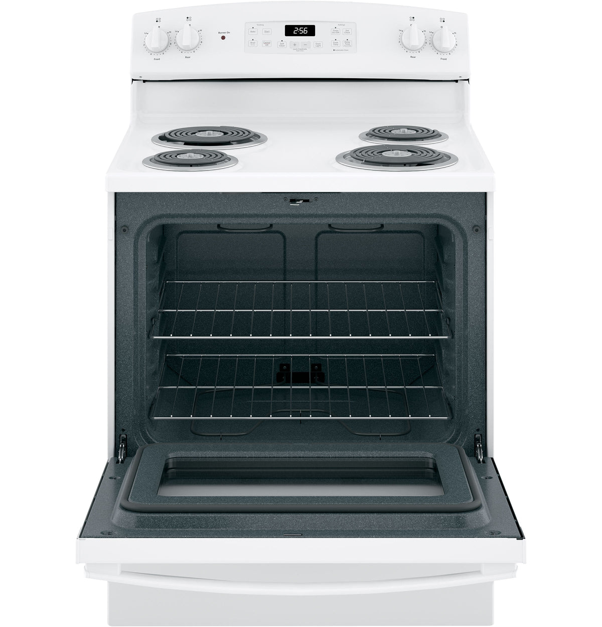 GE 30-in 4-Element 5.0-cu ft Self-Cleaning Freestanding Electric Range (White)