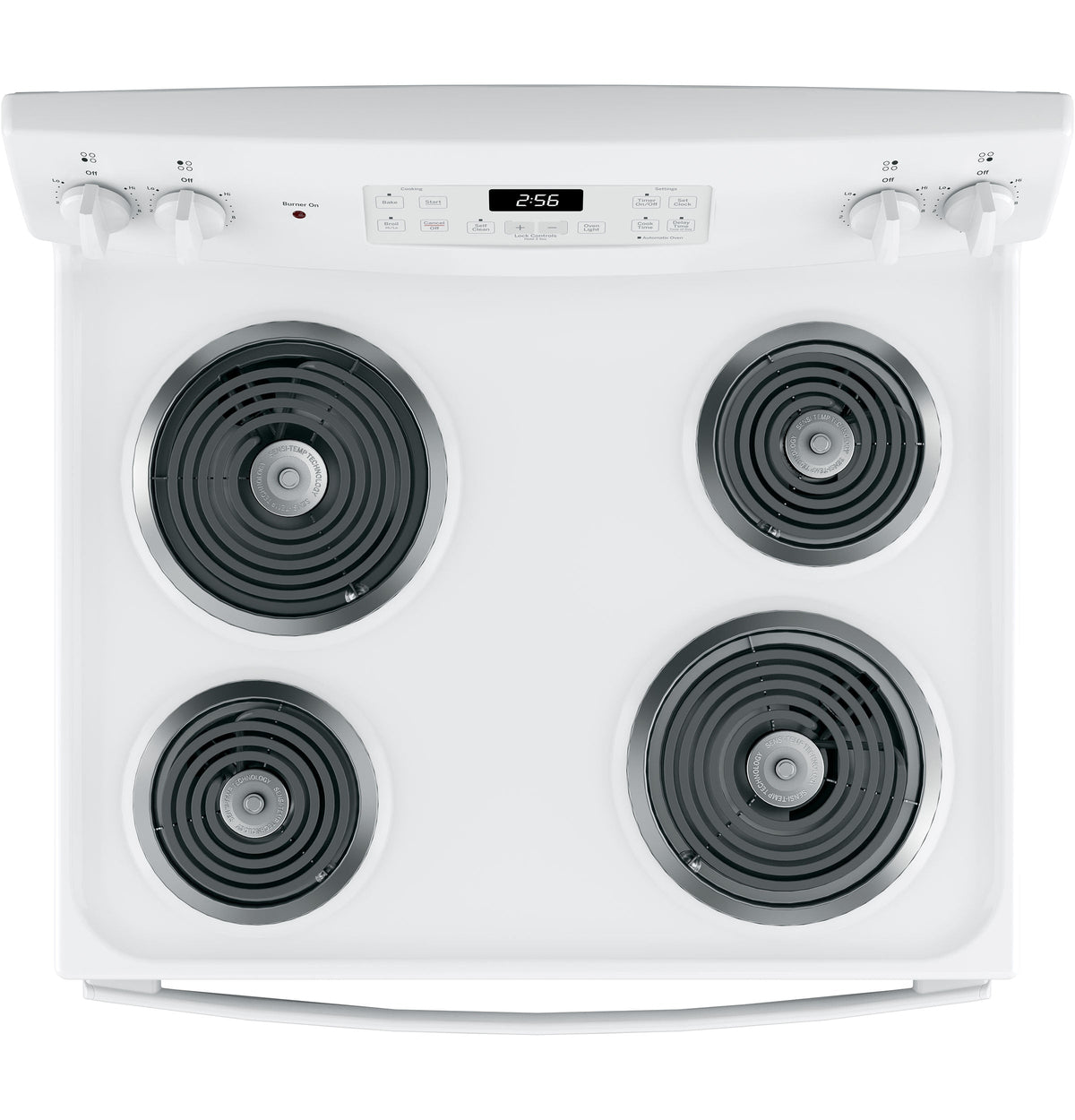 GE 30-in 4-Element 5.0-cu ft Self-Cleaning Freestanding Electric Range (White)