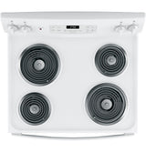 GE 30-in 4-Element 5.0-cu ft Self-Cleaning Freestanding Electric Range (White)