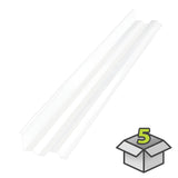 SUNTUF 5-Pack 7-in x 50-in Clear Plastic Roof Panel Ridge Caps