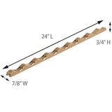 SUNTOP Suntop Horiz Plastic Closure Strip, 6-Pack, 24 in Length