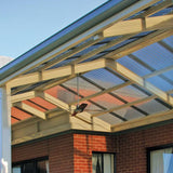 SUNSKY 3-ft x 6-ft Corrugated Clear Polycarbonate Roof Panel, 5-Pack