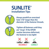 SUNTUF Suntuf Horizontal Plastic Closure Strip, 6-Pack