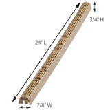 Palram 10-Pack Cross-Link Polyethylene Solid Roof Panel Closure Strips, 24-in Beige