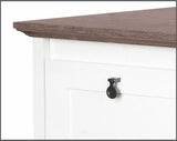 Saint Birch Finley White, Drift Wood Office Cabinet
