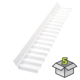 SUNTUF Suntuf 5-Pack 8-in x 50-in Clear Plastic Step Flashing