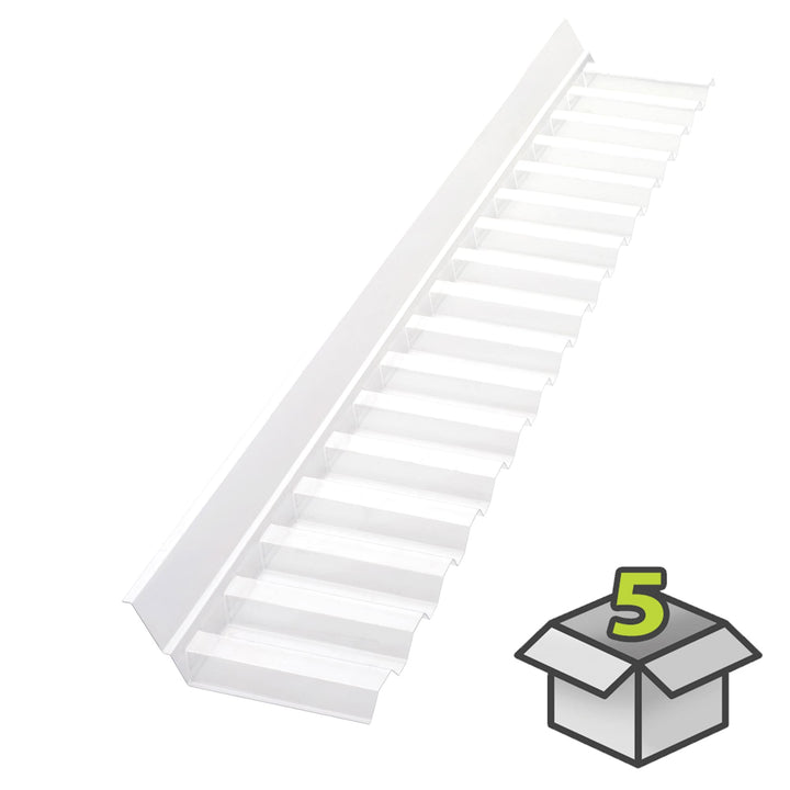 SUNTUF Suntuf 5-Pack 8-in x 50-in Clear Plastic Step Flashing