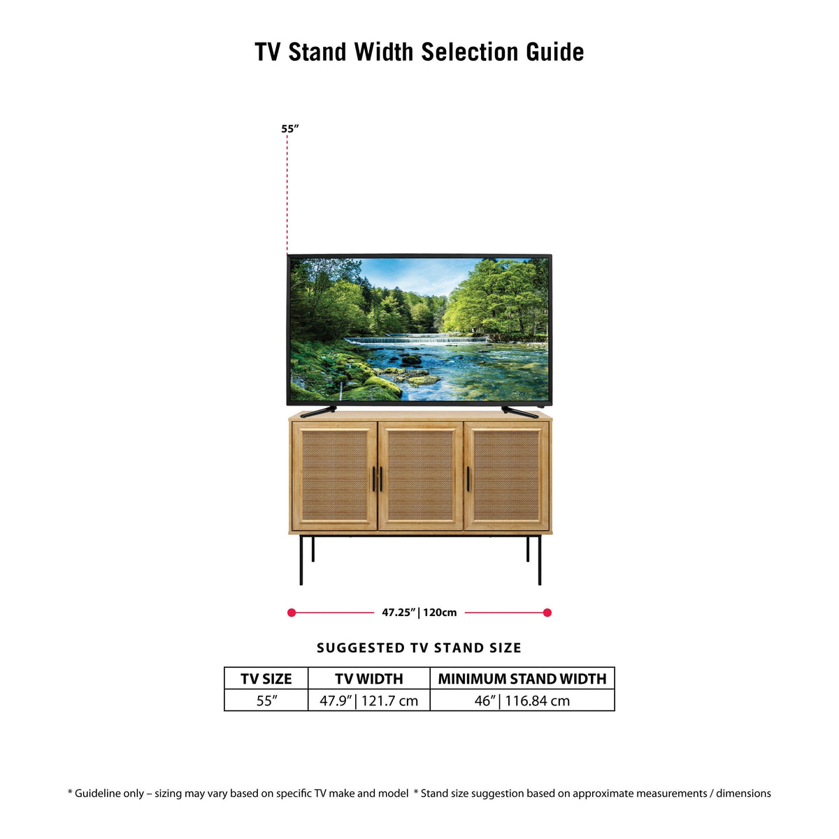 CorLiving Emmett Light Wood Grain Finish Sideboard Buffet