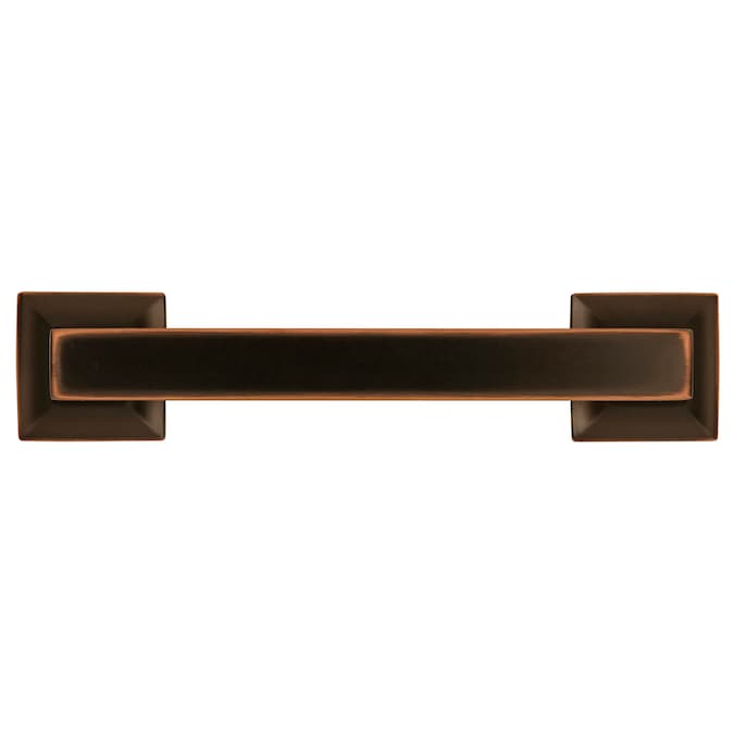 Hickory Hardware Studio 3-3/4-in (96mm) Center to Center Oil-Rubbed Bronze Highlighted Rectangular Handle Drawer Pull