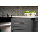 Hickory Hardware Studio 3-3/4-in (96mm) Center to Center Satin Nickel Rectangular Handle Drawer Pull