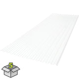 SUNSKY 2-ft x 6-ft Corrugated Clear Polycarbonate Roof Panel, 5-Pack