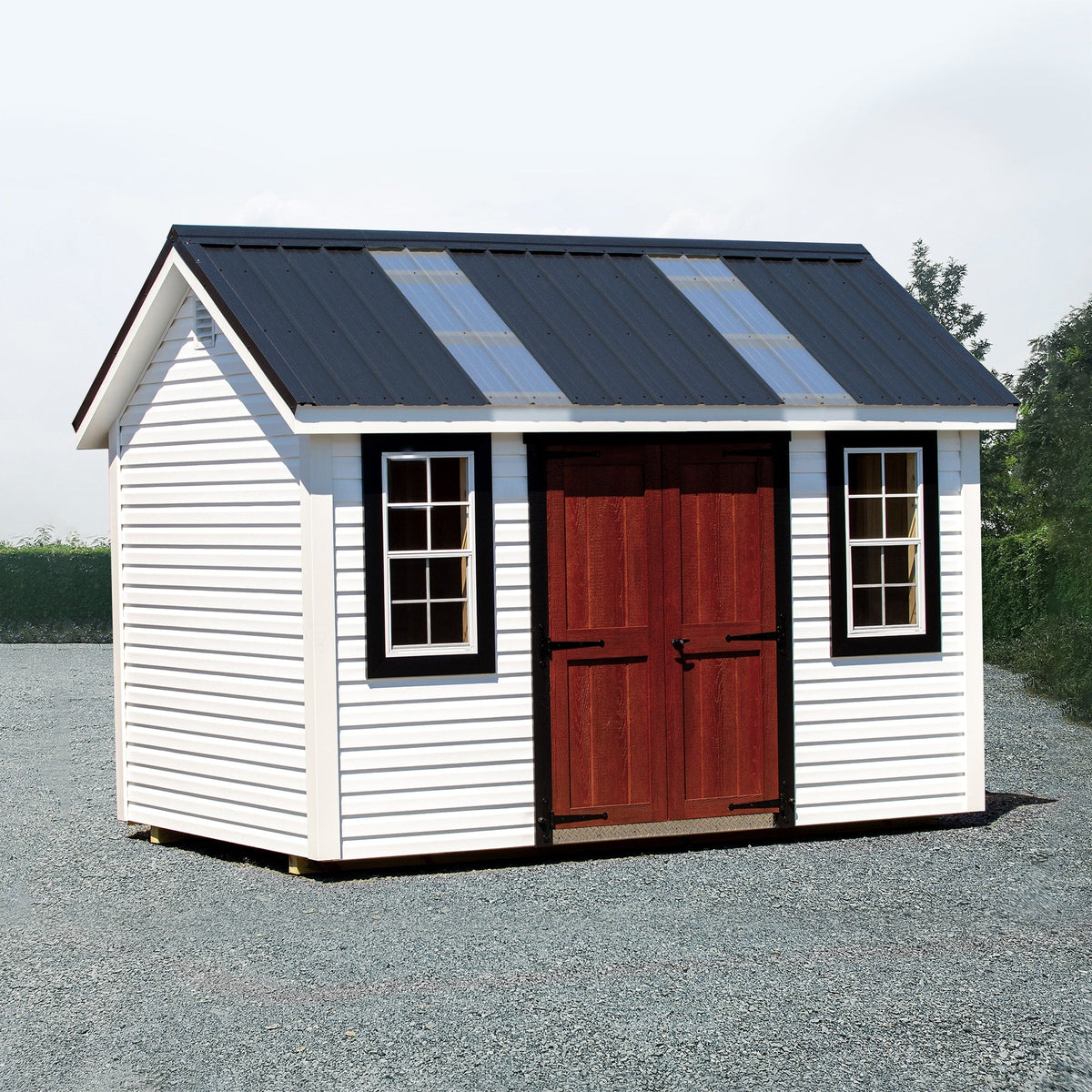SUNSKY 3-ft x 6-ft Corrugated Clear Polycarbonate Roof Panel, 5-Pack