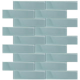 Apollo Tile (Sample) Wall Tile Stone Gray 3-in x 12-in Glossy Glass Brick Subway Wall Tile