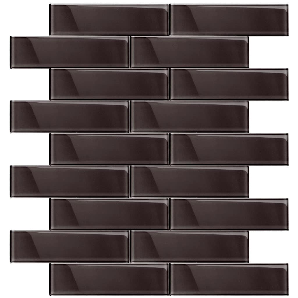Apollo Tile (Sample) Wall Tile Dark Gray 3-in x 12-in Glossy Glass Subway Wall Tile