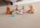 STAINMASTER Essentials Blue Diamonds II Minimalist 12-ft Textured Carpet Sample, 8-in x 8-in (Interior)
