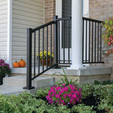 Freedom 2.5-in x 2.5-in x 5-ft Matte Black Aluminum Deck Post