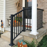 Freedom VersaRail Winchester 8-ft x 36-in Matte Black Aluminum Deck Stair Rail Kit