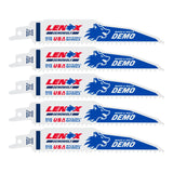 LENOX Power Blast 5-Pack 6-in 6-TPI Demolition Reciprocating Saw Blade
