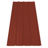 Gibraltar Building Products 3.125-ft x 8-ft SM-Rib Red Galvalume Steel Roof Panel, 29-Gauge, 36-in Coverage