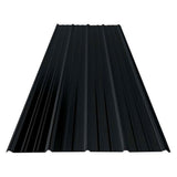 Gibraltar Building Products 3.125-ft x 8-ft SM-Rib Black Galvalume Steel Roof Panel, 29-Gauge, 36-in Coverage