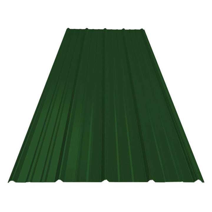 Gibraltar Building Products SM-Rib 3.125-ft x 12-ft Ribbed Green Galvalume Steel Roof Panel, 29-Gauge, 36-in Coverage