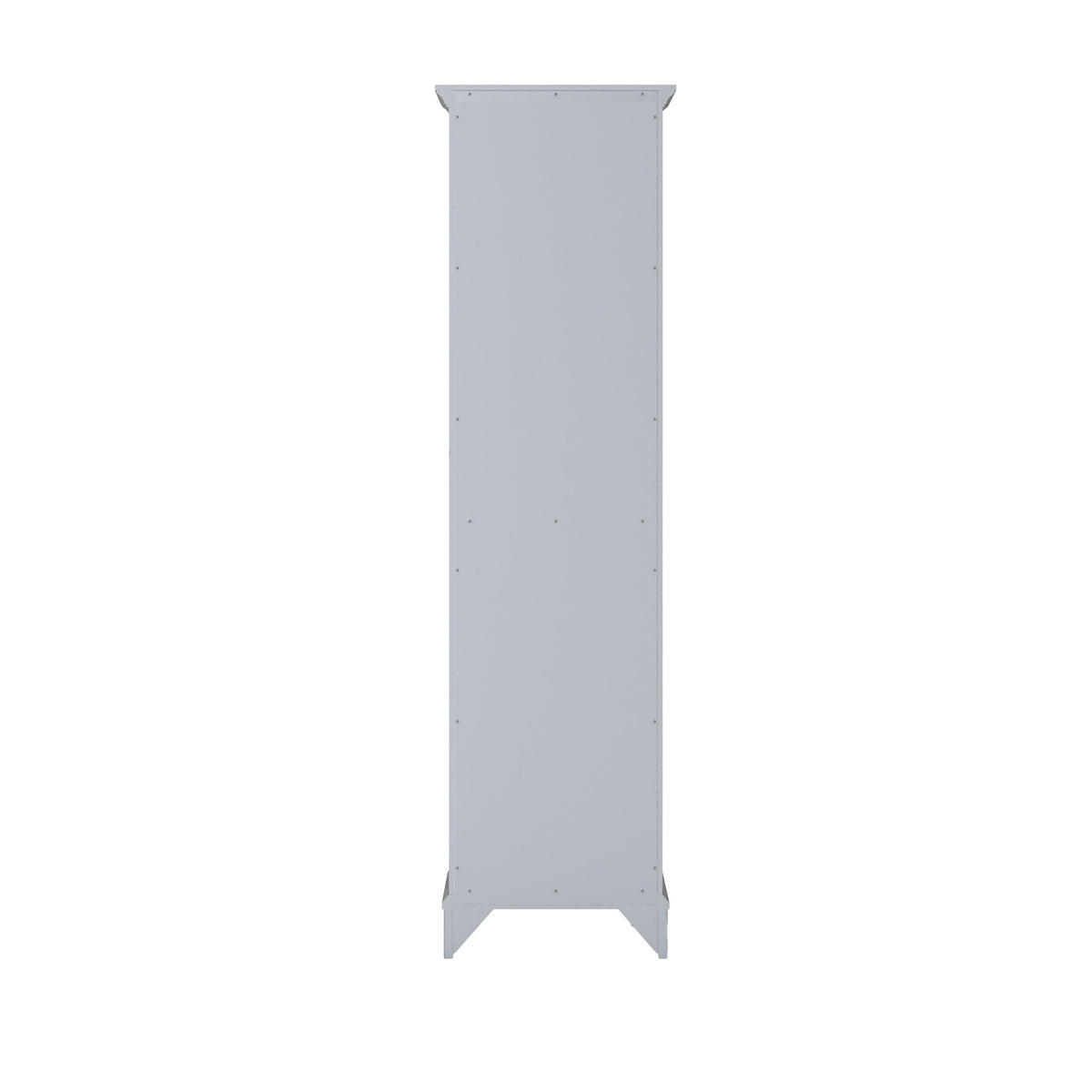 CRAFT + MAIN Ellery 19-in x 70-in x 15-in Vintage Grey Wood Freestanding Soft Close Linen Cabinet