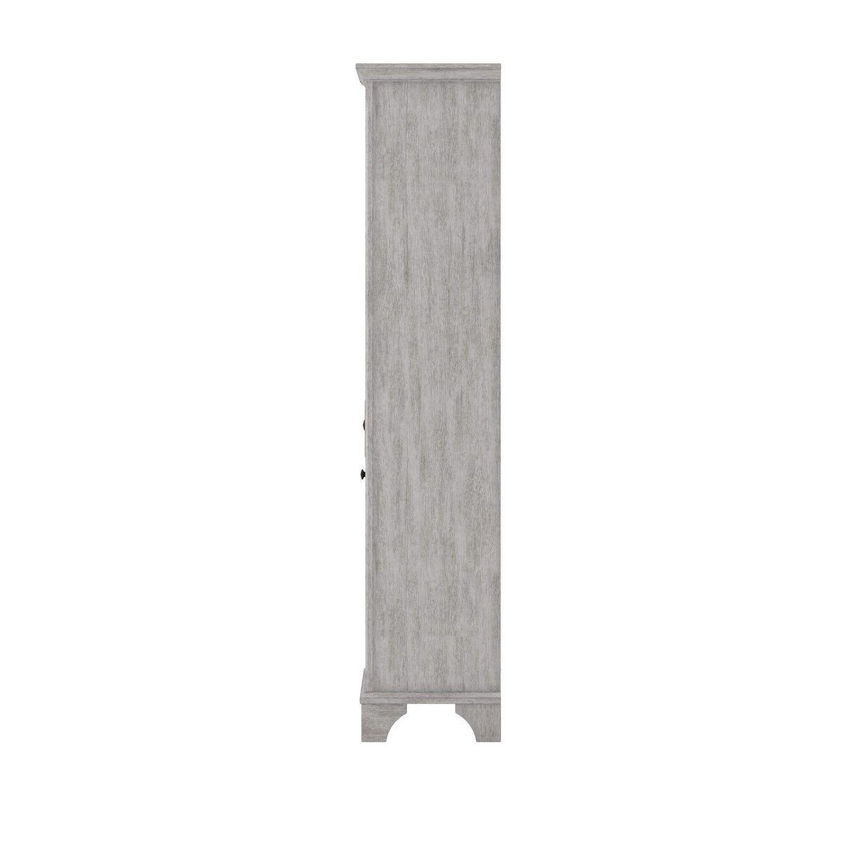 CRAFT + MAIN Ellery 19-in x 70-in x 15-in Vintage Grey Wood Freestanding Soft Close Linen Cabinet