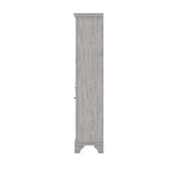 CRAFT + MAIN Ellery 19-in x 70-in x 15-in Vintage Grey Wood Freestanding Soft Close Linen Cabinet