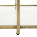 Safavieh Francis French Silver/Clear Metal Etagere