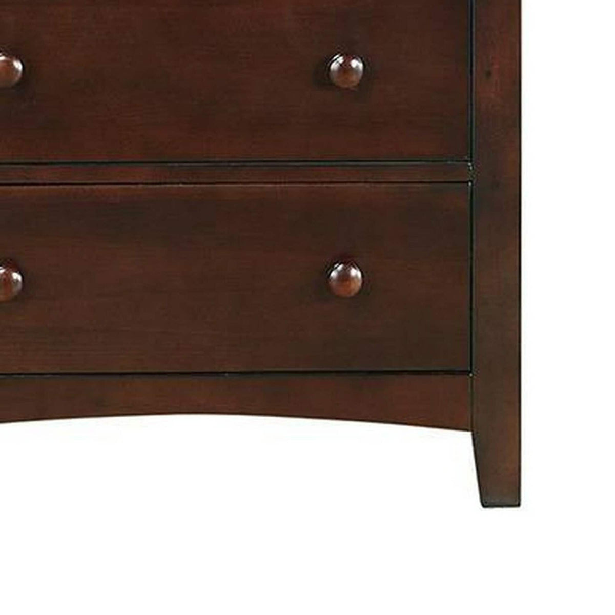 Benzara Brown 5-Drawer Accent Chest