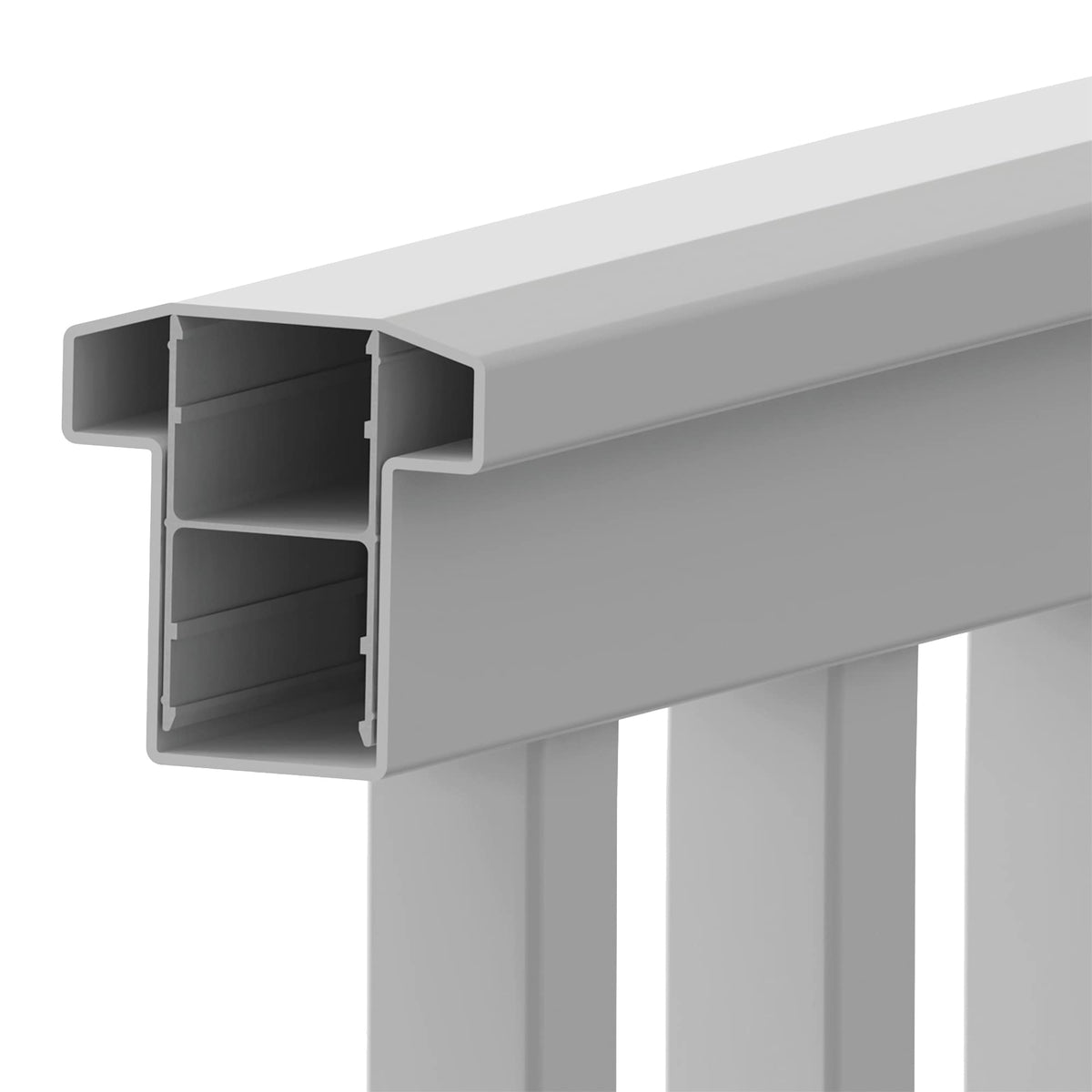 Freedom Lincoln White Vinyl Deck Rail Kit