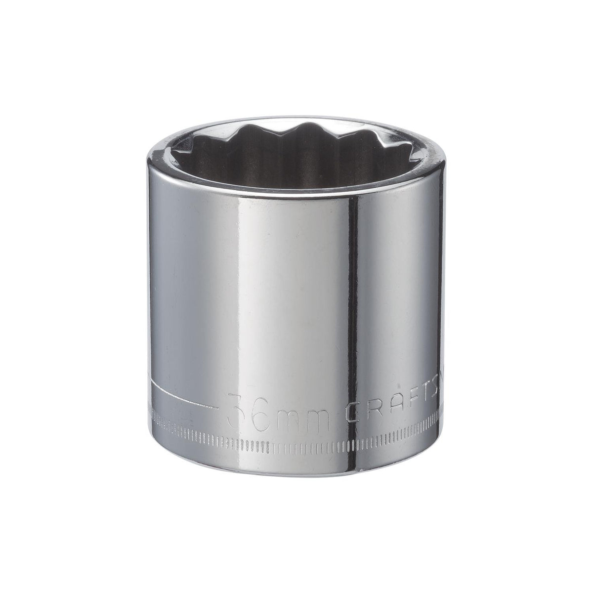 Craftsman 36 mm Metric 12 Point Shallow Socket - 1/2 in. Drive