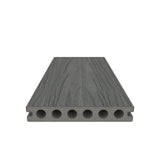 NewTechWood Voyager Hollow Board 1-in x 6-in x 8-ft Westminster Gray Grooved Composite Deck Board