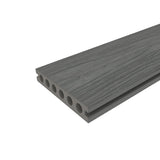 NewTechWood Voyager Hollow Board 1-in x 6-in x 8-ft Westminster Gray Grooved Composite Deck Board