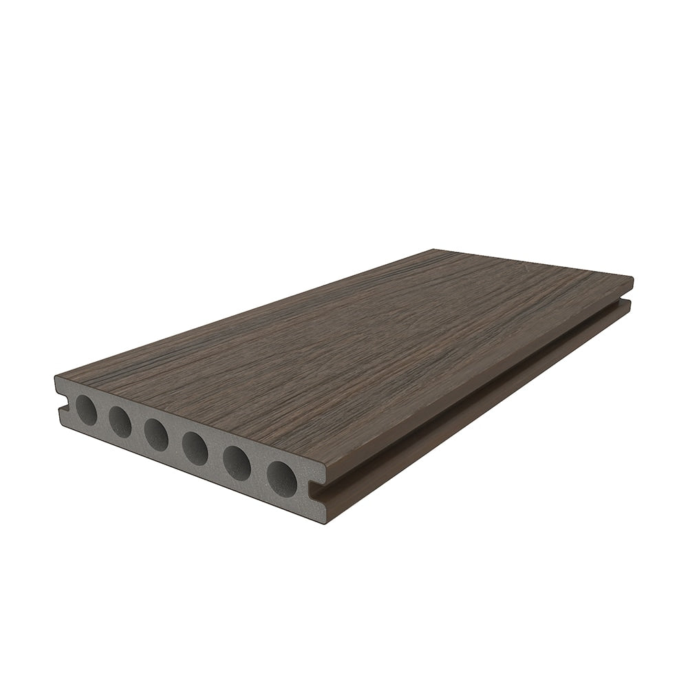 NewTechWood Voyager Hollow Board 1-in x 6-in x 8-ft Brazilian Ipe Grooved Composite Deck Board (10-Pack)