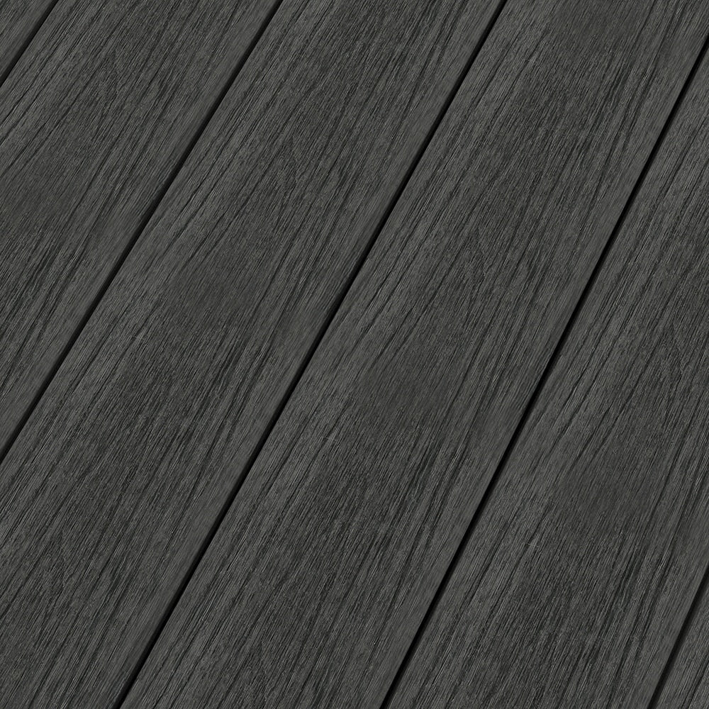 NewTechWood Voyager Hollow Board 1-in x 6-in x 8-ft Hawaiian Charcoal Grooved Composite Deck Board