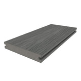 NewTechWood Magellan Solid Board with Groove 8-ft Westminster Gray Grooved Composite Deck Board (49-Pack)
