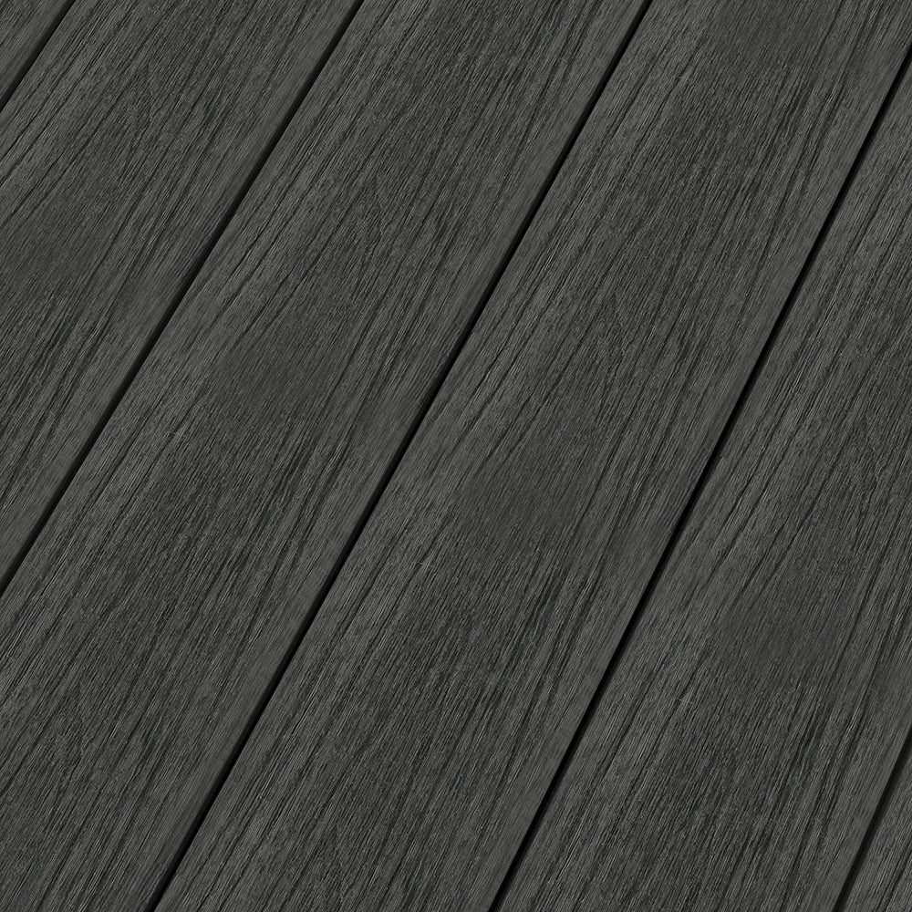 NewTechWood Magellan Solid Board with Groove 1-in x 6-in x 8-ft Hawaiian Charcoal Grooved Composite Deck Board (10-Pack)