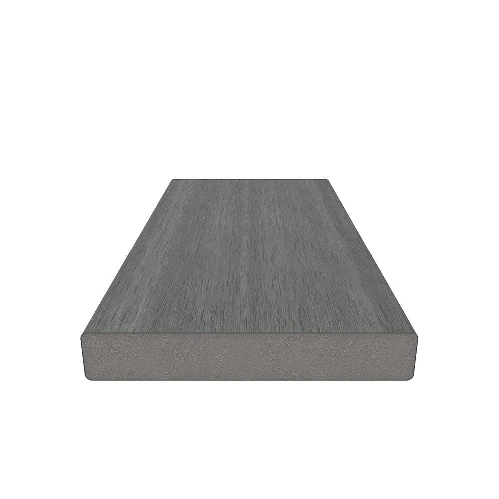 NewTechWood Cortes Solid Board 1-in x 6-in x 8-ft Westminster Gray Square Composite Deck Board (10-Pack)