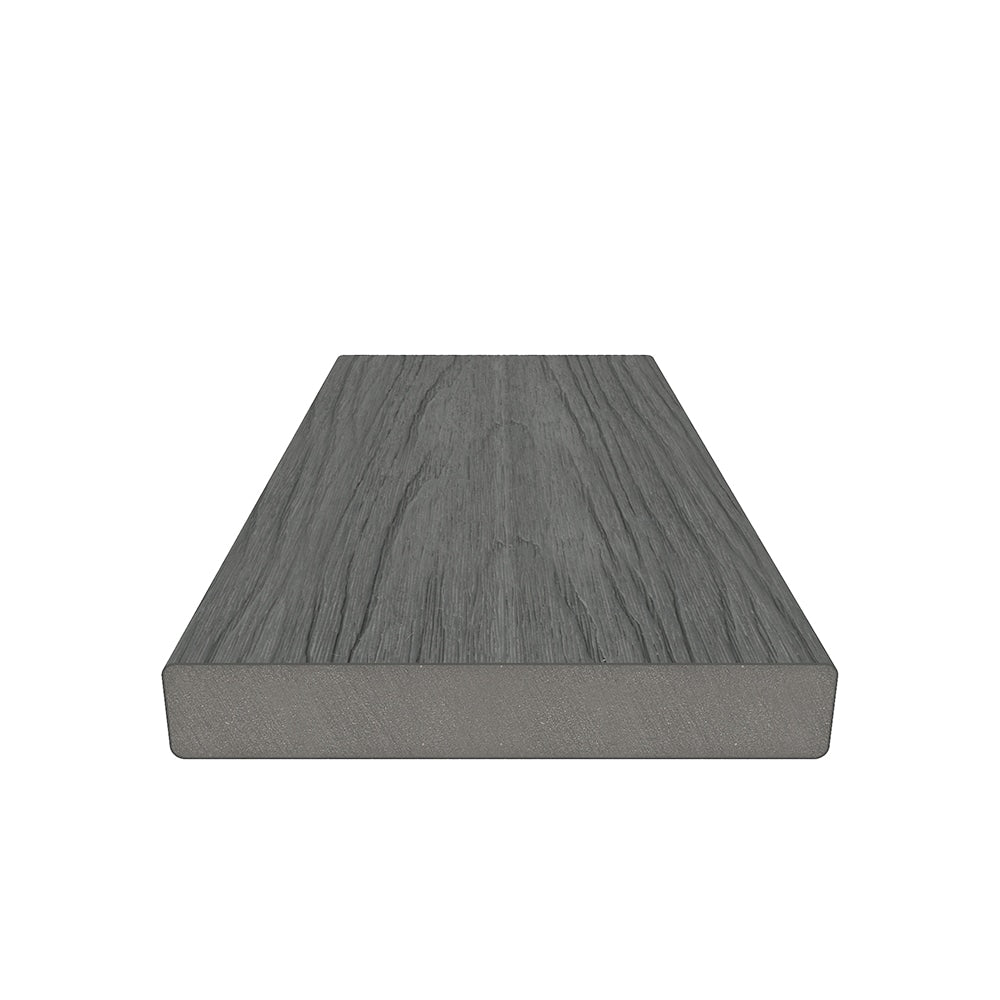 NewTechWood Cortes Solid Board 1-in x 6-in x 8-ft Westminster Gray Square Composite Deck Board
