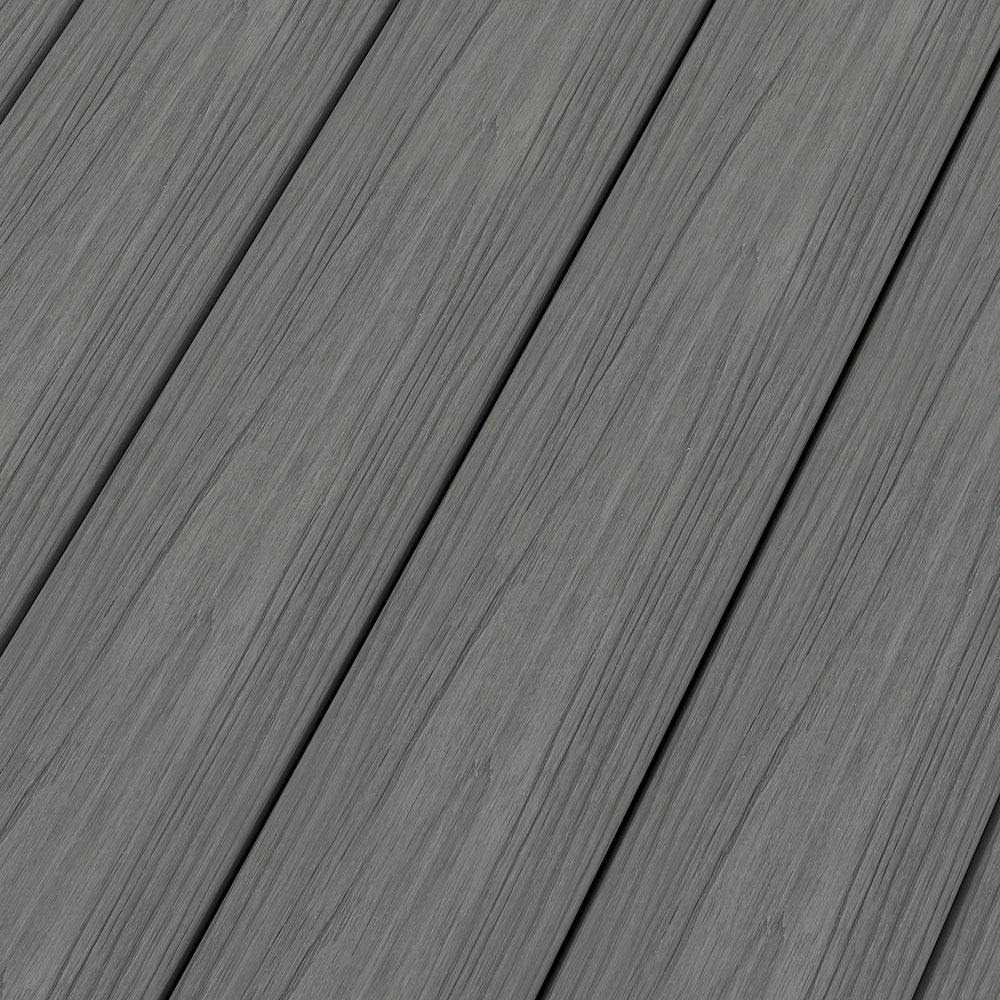 NewTechWood Cortes Solid Board 1-in x 6-in x 8-ft Westminster Gray Square Composite Deck Board (10-Pack)