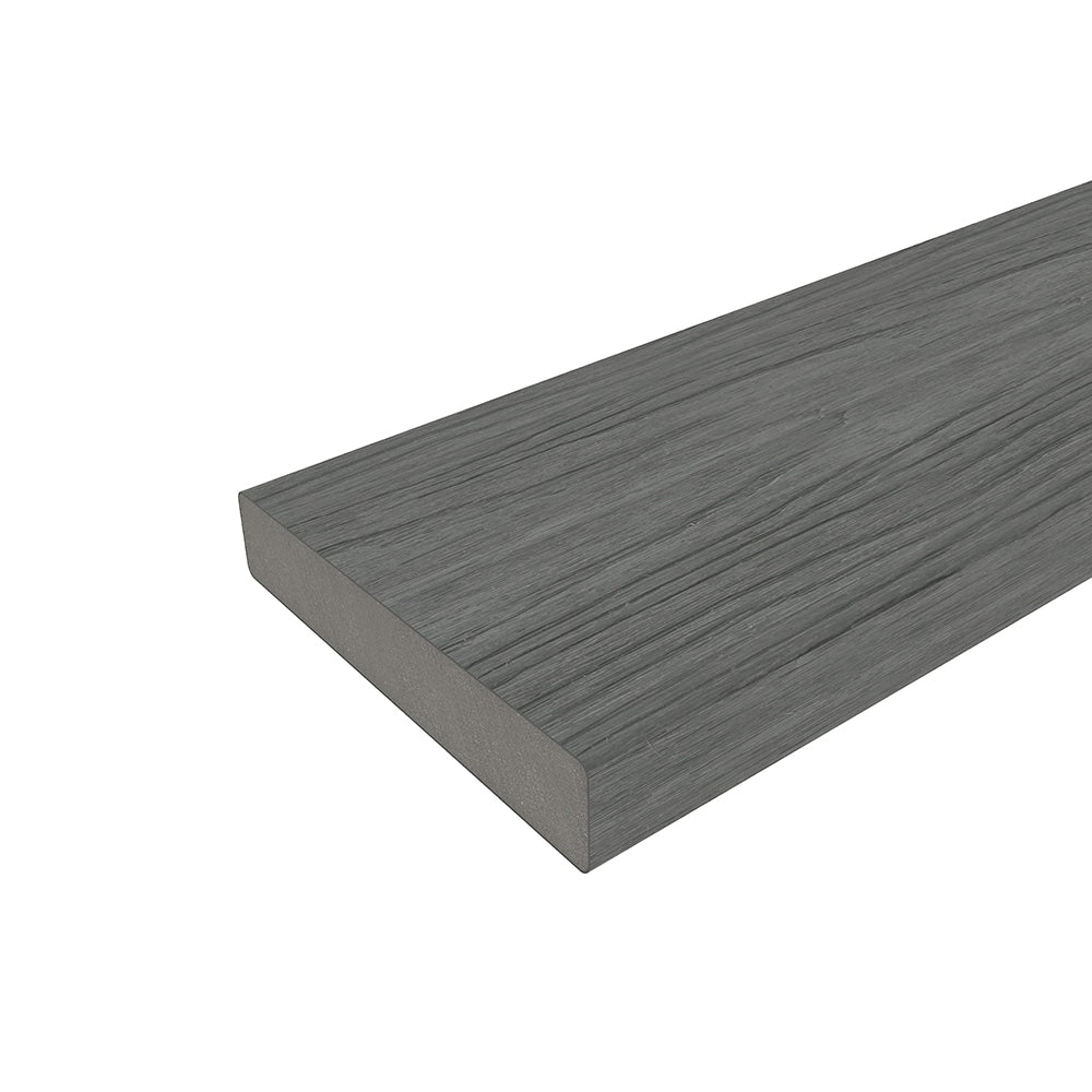 NewTechWood Cortes Solid Board 1-in x 6-in x 8-ft Westminster Gray Square Composite Deck Board