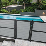 Freedom 5.26-in x 6.89-in x 6-ft Matte Black Aluminum Deck Post