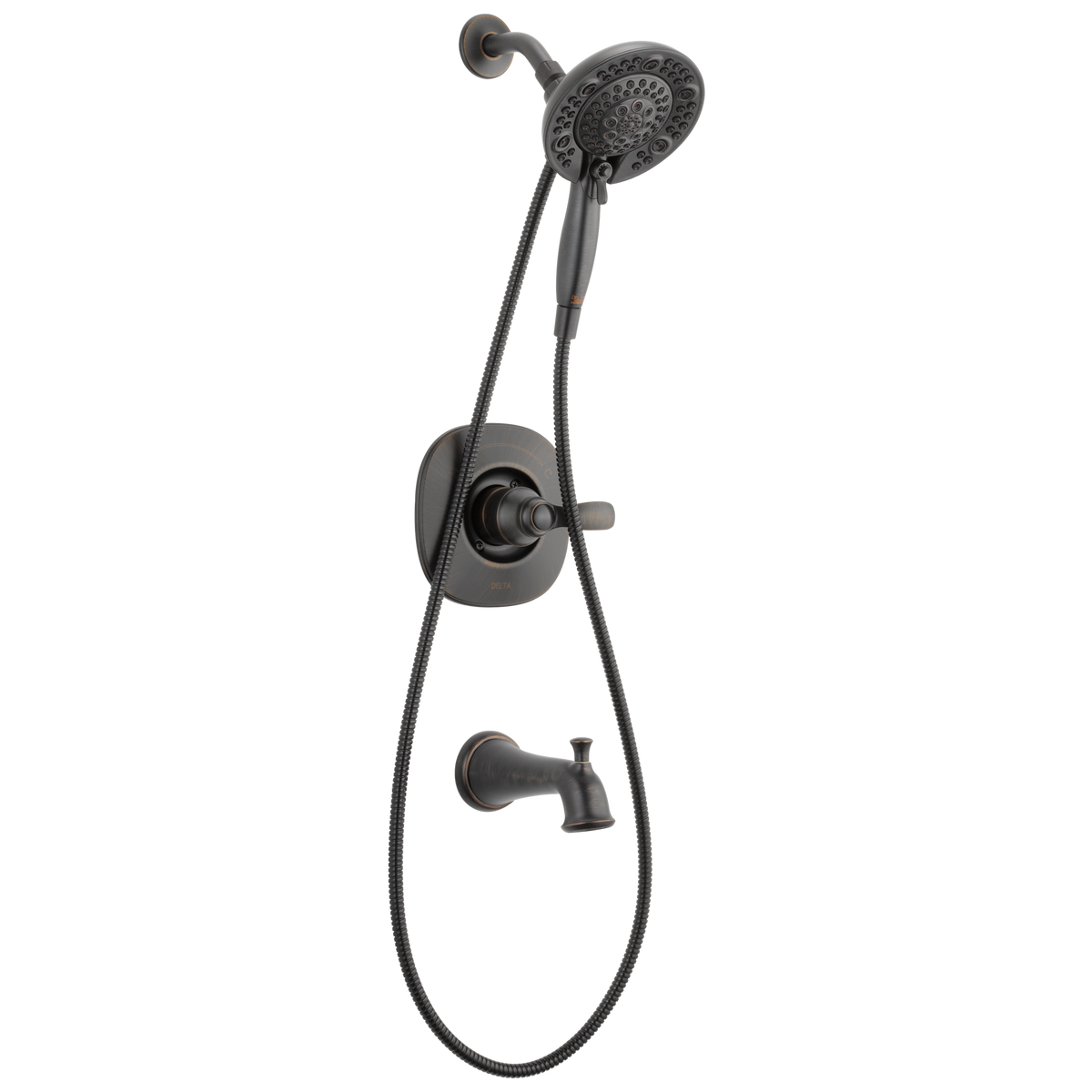 Delta Nura Venetian Bronze 1-Handle Bathtub and Shower Faucet with Valve