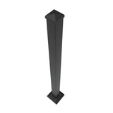 Freedom 2.5-in x 2.5-in x 4-ft Matte Black Aluminum Deck Post